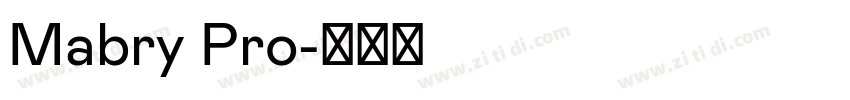 Mabry Pro字体转换